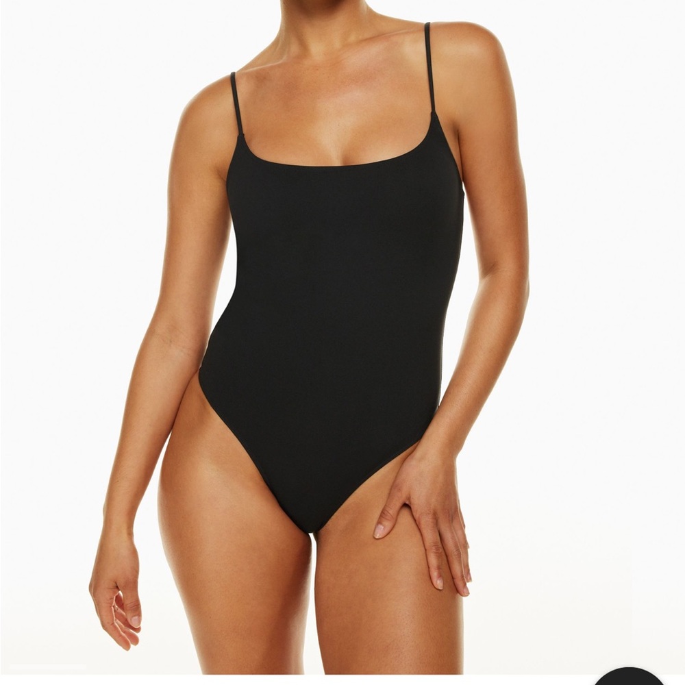 Babaton scoop neck one piece bathing suit